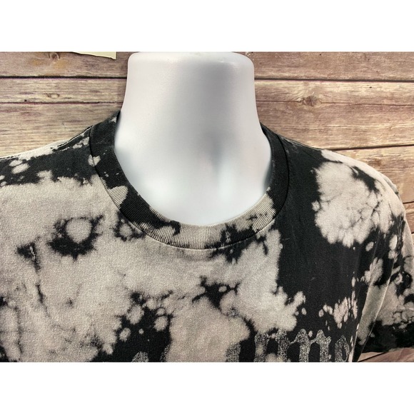 Sublime Black & White Tie Dye Graphic Sun Short Sleeve T Shirt Size Large - Picture 9 of 9